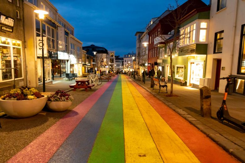 Reykjavik rainbow strip